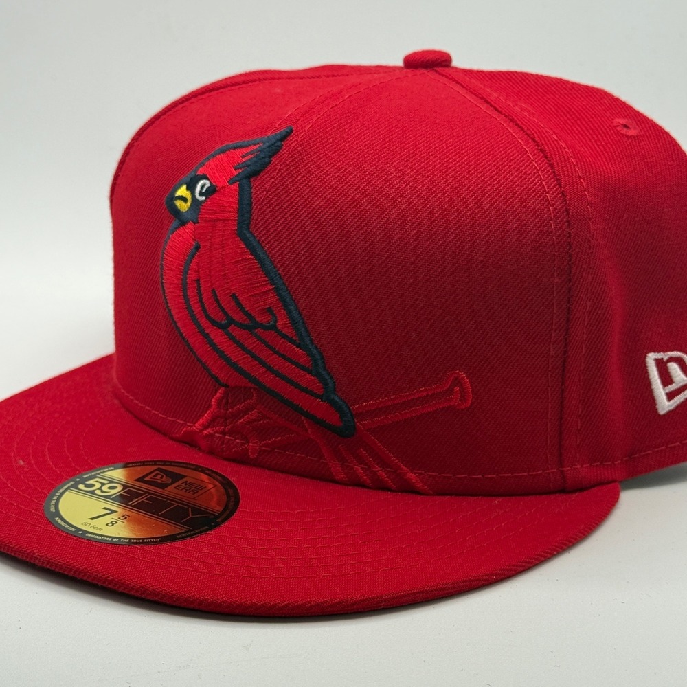 New Era 59FIFTY St Louis Cardinals MLB Logo Elements Fitted Hat Red Size 7 5/8